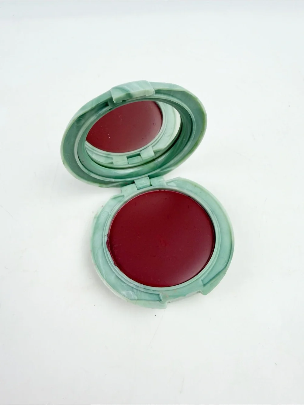 Vtg Clinique Different Blusher Different Grape Green Marble Compact .08oz New